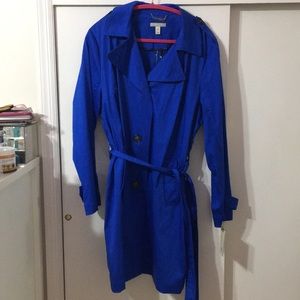 NEVER WORN! Dana Buchman Blue Trench coat